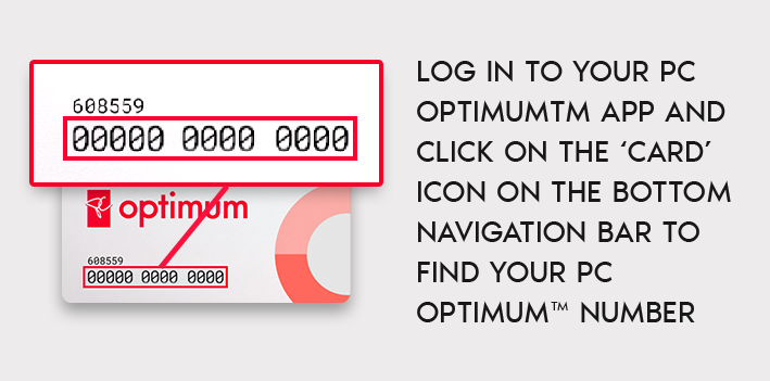 PC Optimum Card Instructions